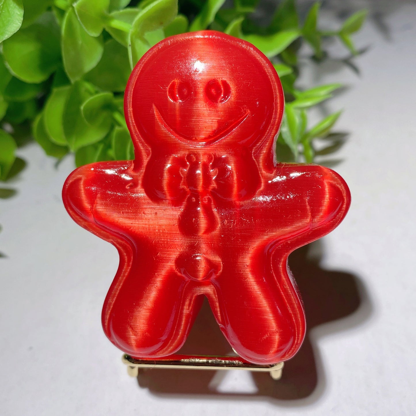 2.35" Mixed Crystal The Gingerbread Man Carvings Bulk Wholesale