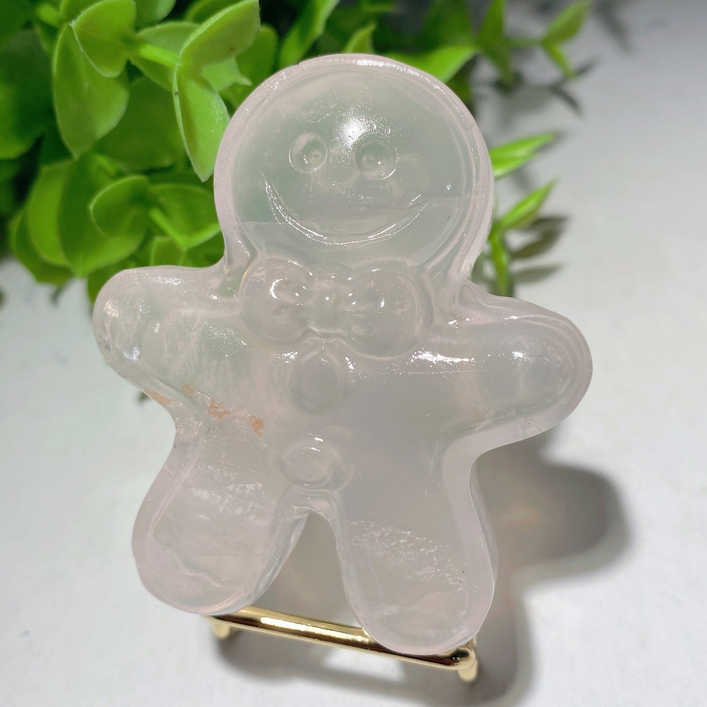 2.35" Mixed Crystal The Gingerbread Man Carvings Bulk Wholesale