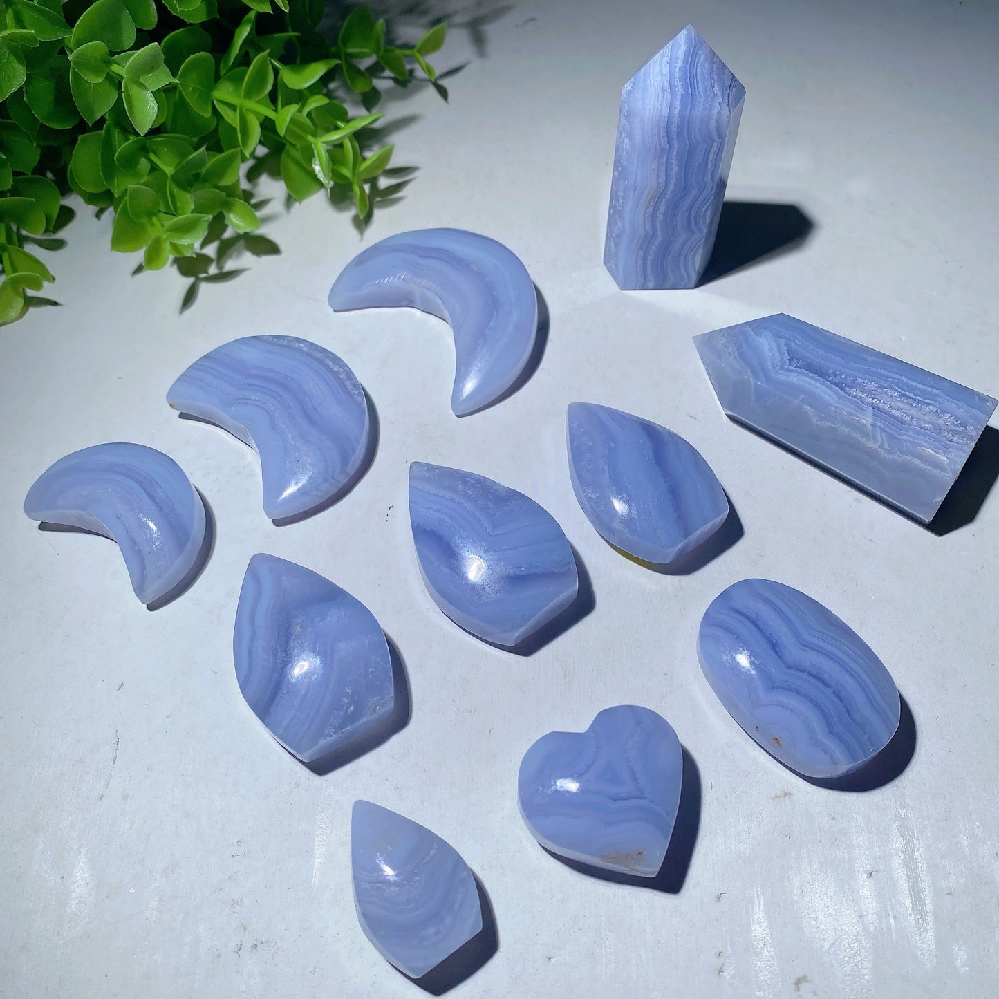 100g Blue Lace Agate Carvings Bulk Wholesale