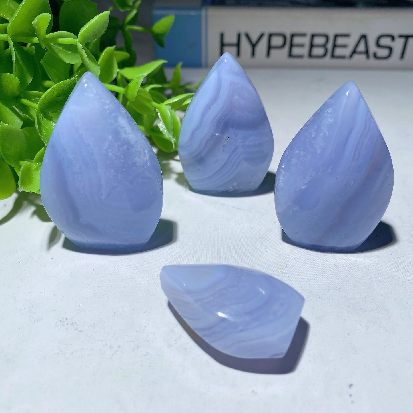 100g Blue Lace Agate Carvings Bulk Wholesale