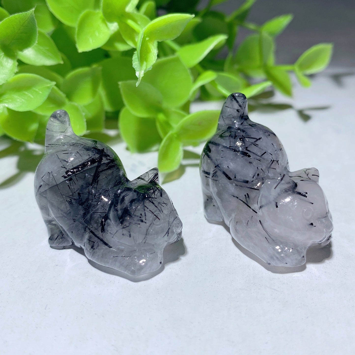 1.2"-1.7" Black Tourmaline Mini Carvings Bulk Wholesale