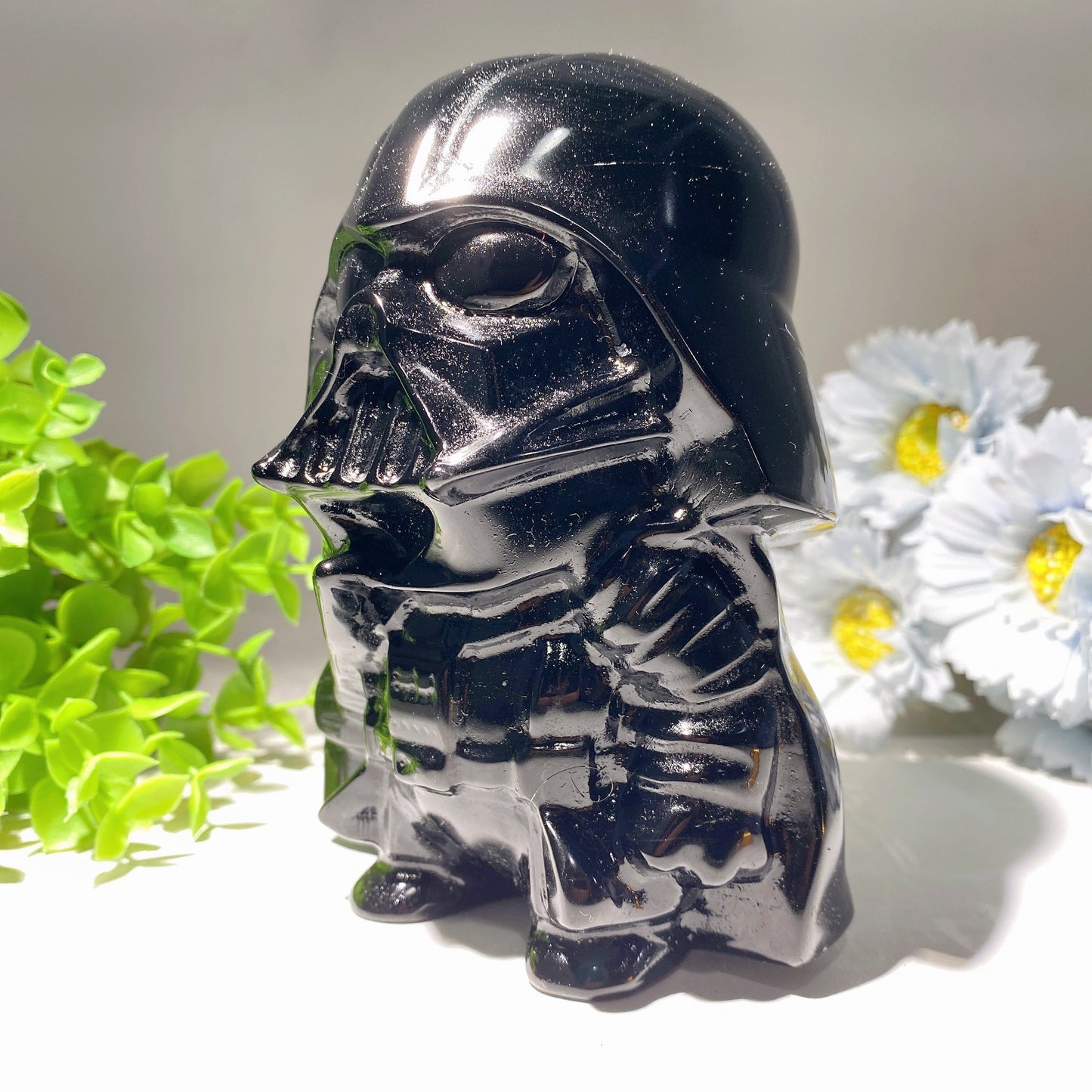 5.6" Black Obsidian Darth Vader Carvings Bulk Wholesale