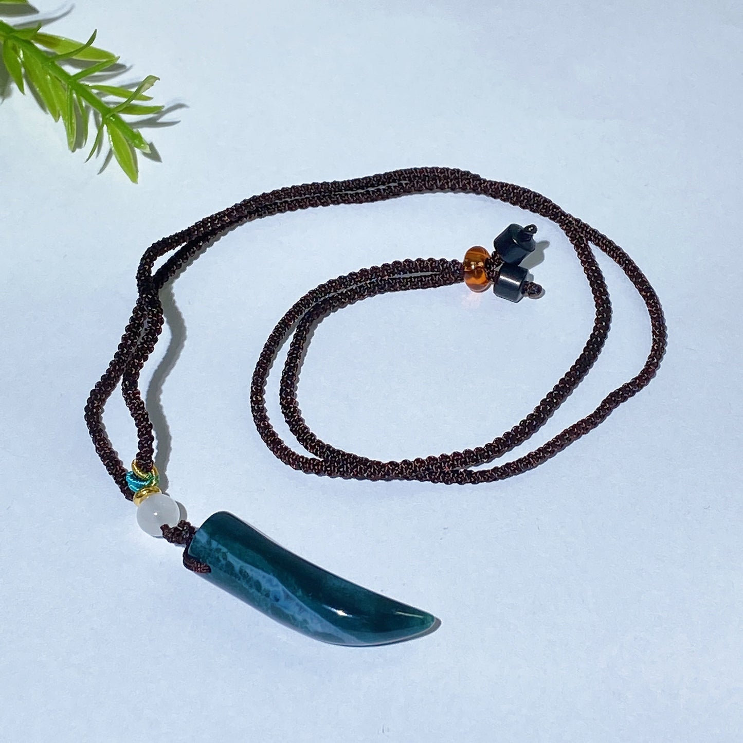 Crystal Wolf Tooth with Cord Necklace Crystal Healing Bulk Wholesale