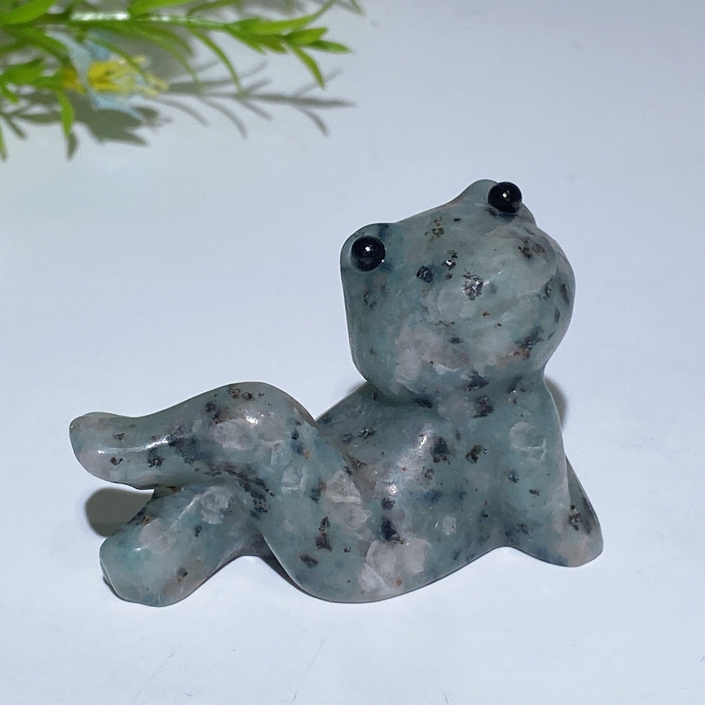 2.4" Crystal Cross Legs Frog Carving Crystal Healing Bulk Wholesale