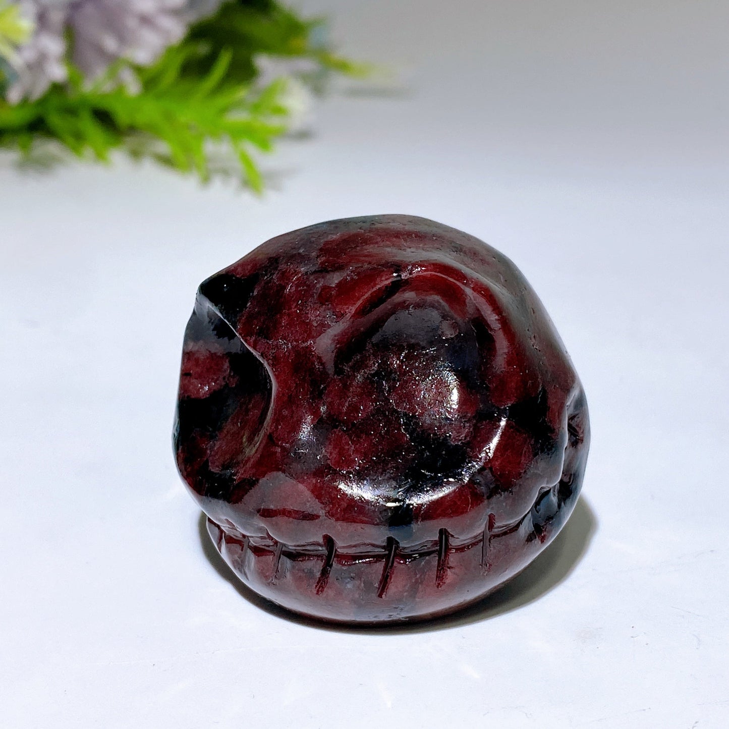 1.7" Crystal Jack Skellington Head Carving Crystal Healing Bulk Wholesale