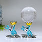 4cm Metal Labubu Stand Crystal Healing Bulk Wholesale