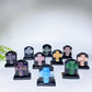 2.3" Black Obsidian Tombstone with Cross Skull Decor Carving Crystal Healing Bulk Wholesale