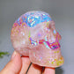 3.2" Aura Rose Quartz Skull Carving Crystal Healing Bulk Wholesale