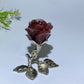 75mm Crystal Flower with Silver Metal Stem Free Form Crystal Healing Bulk Wholesale