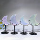 Aura Angel Clear Quartz Moon Carving with Stand Crystal Healing Bulk Wholesale