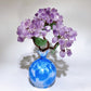 22-24cm Raw Amethyst Flower Vase Free Form Crystal Healing Bulk Wholesale