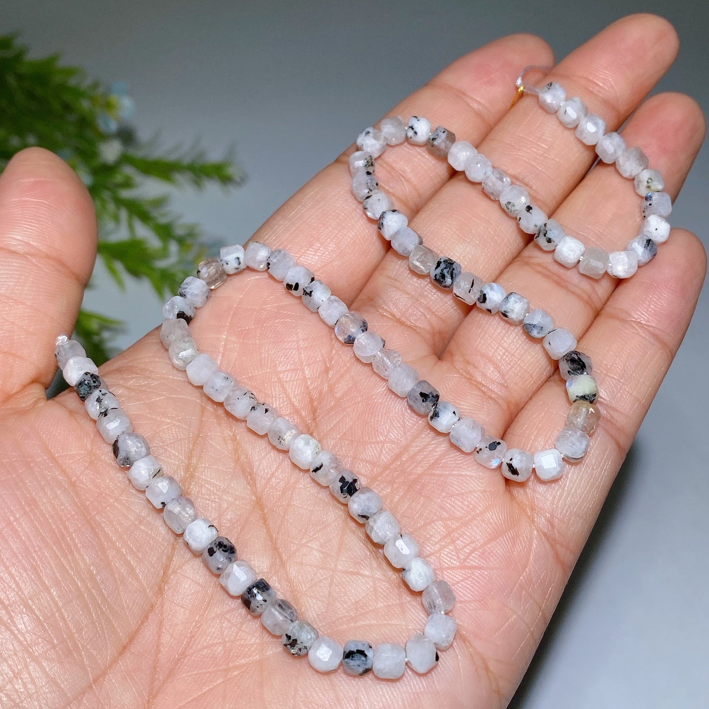 4mm Crystal Faceted Cube Bead String Crytal Healing Bulk Wholesale