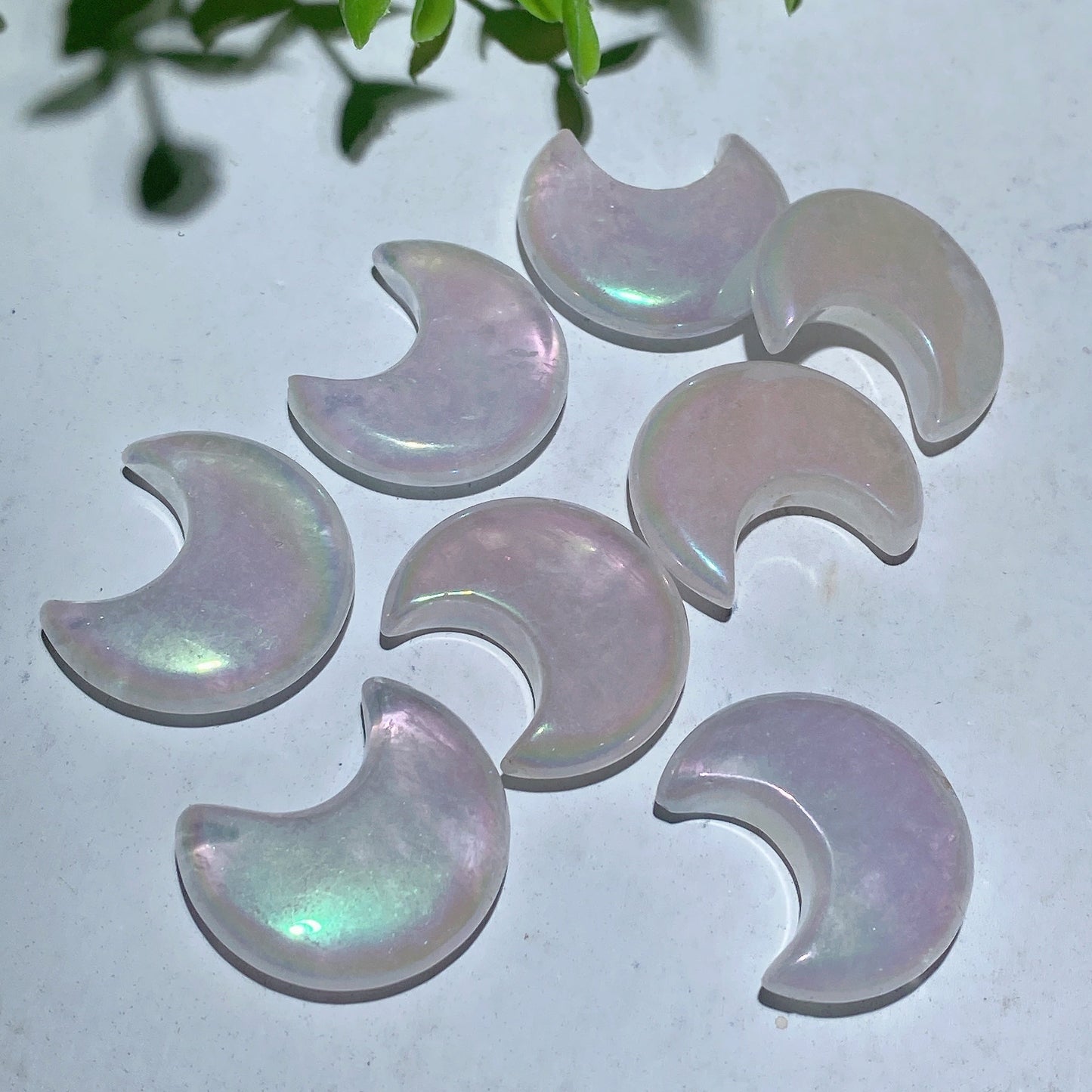 30mm Aura Crystal Moon Carvings Bulk Wholesale