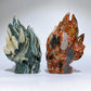 5.5" Jade Skull Carving Crystal Healing Bulk Wholesale