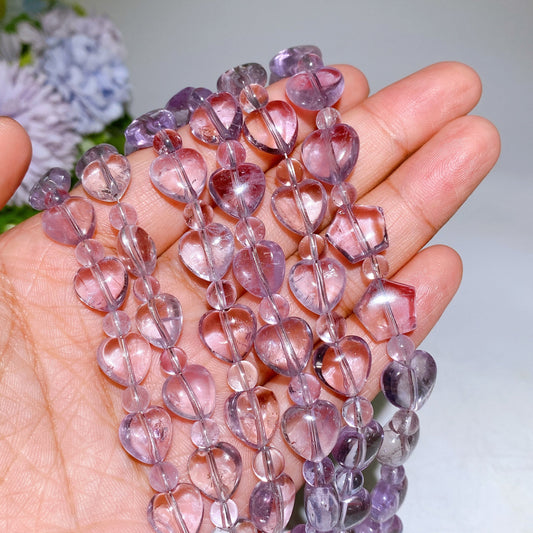 Lavender Amethyst Heart Bracelet Crystal Healing Bulk Wholesale