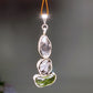 Sterling Silver Herkimer Diamond Campo Meteorite Moldavite Pendant Crystal Healing Bulk Wholesale