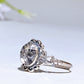Sterling Silver Black Tourmaline in Quartz Ring Crystal Healing Bulk Wholesale