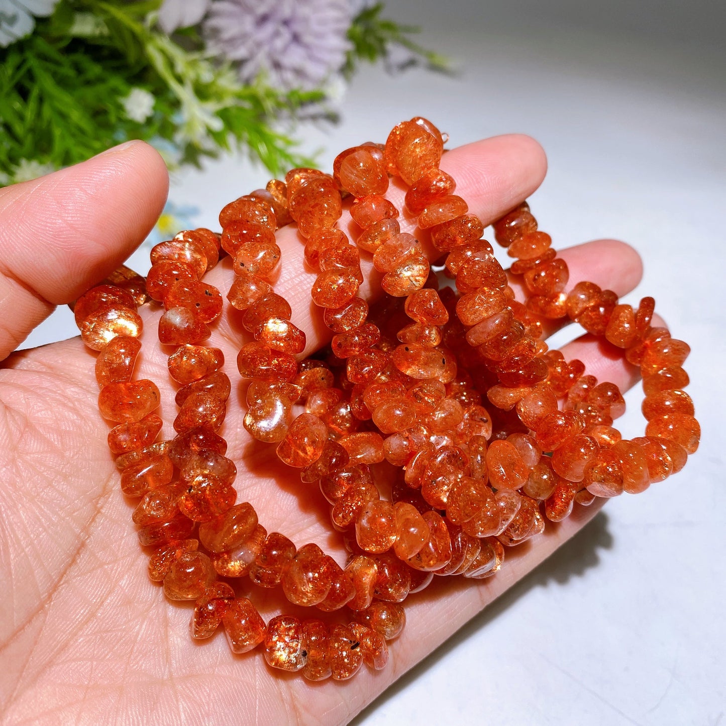 High Grade Golden Sunstone Bracelet Crystal Healing Bulk Wholesale
