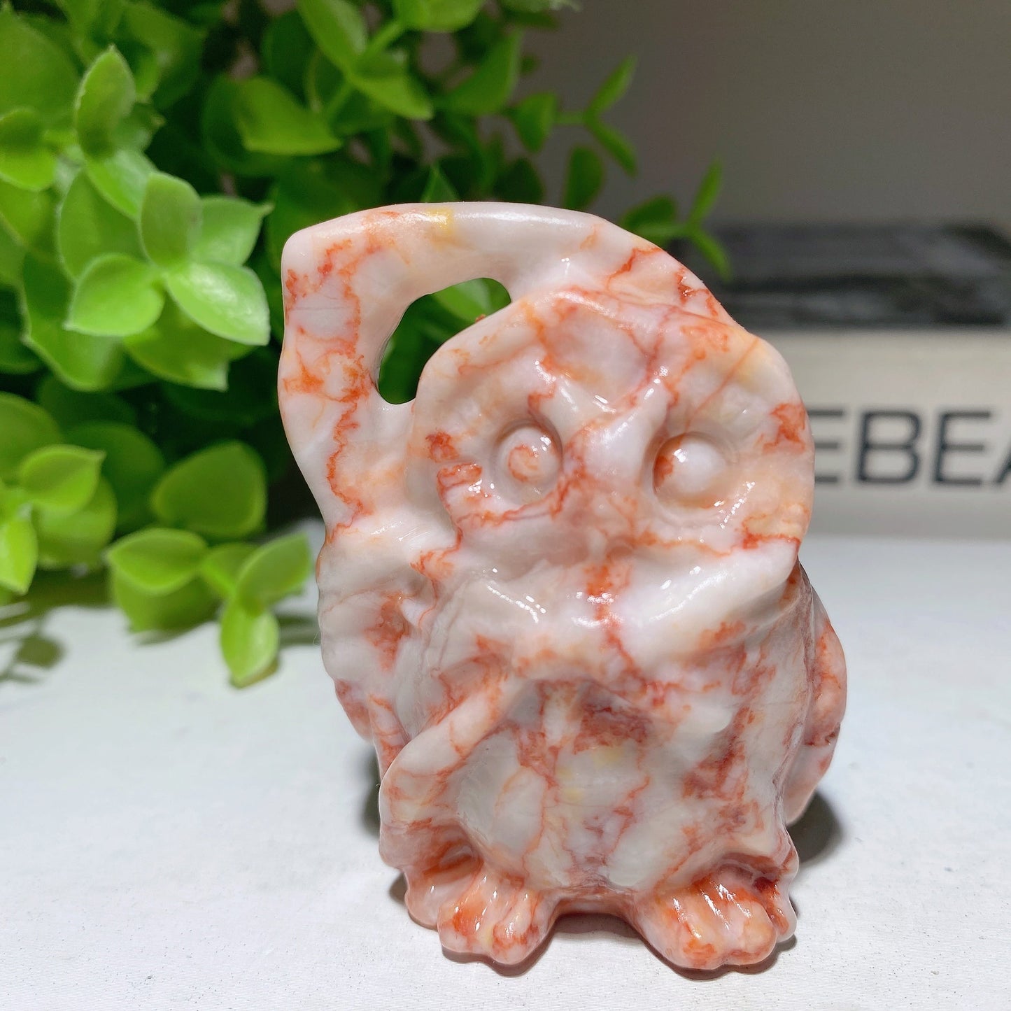 2.3" Mixed Crystal The Death Owl Carvings Bulk Wholesale