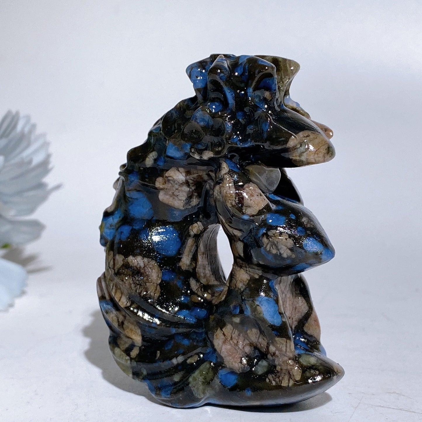 2.7" Crystal Fox Moon Carving Crystal Healing Bulk Wholesale