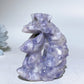 2.7" Crystal Fox Moon Carving Crystal Healing Bulk Wholesale