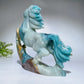 17cm Unique Hand Carved Caribbean Calcite Sky Blue Horse Carving Crystal Healing Bulk Wholesale