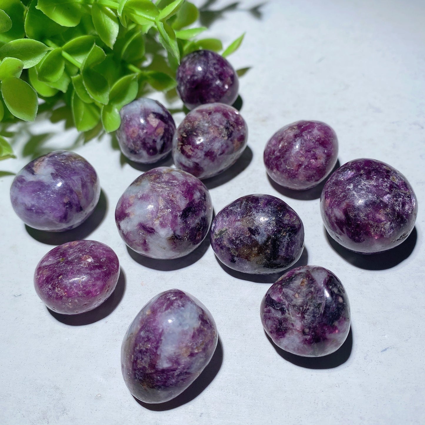 20-30mm Purple Lepidolite Tumbles Bag Bulk Wholesale