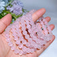 8mm UV Reactive Pink Calcite Bracelet Crystal Healing Bulk Wholesale