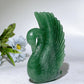 4.5" Crystal Strawberry Quartz Honeycomb Calcite Swan Carving Crystal Healing Bulk Wholesale
