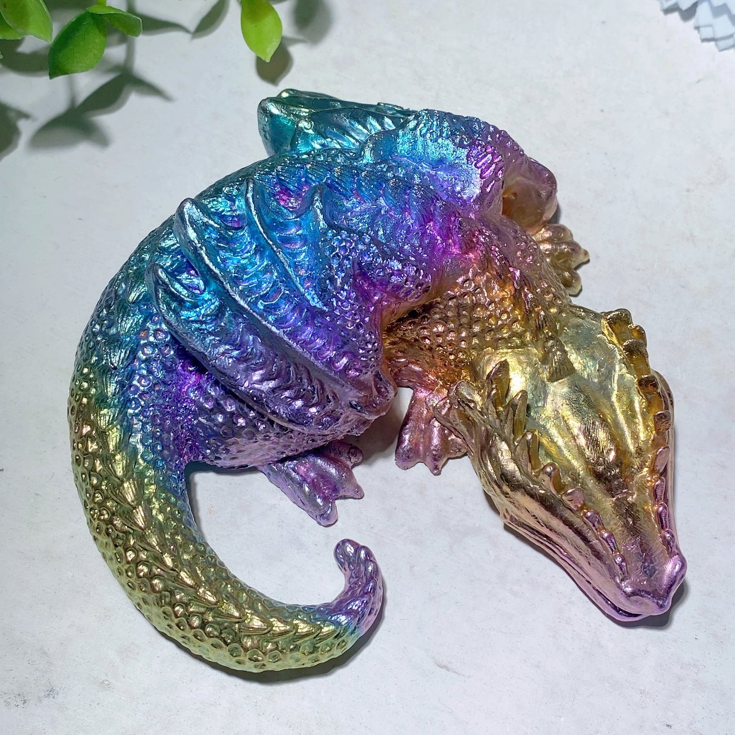 4.2" Bismuth Dragon Carvings Bulk Wholesale