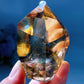 2.5" Unique Blue Needle in Citrine with Rainbow Point Crystal Healing Bulk Wholesale