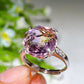 S925 Crystal Ring Crystal Healing Bulk Wholesale