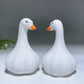3.1" White Jade Garlic Swan Carving Crystal Healing Bulk Wholesale