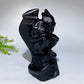 6.1" Black Obsidian Cthulhu Carving Crystal Healing Bulk Wholesale