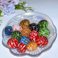 2-3cm Colorful Glass Tumbles Bag Crystal Healing Bulk Wholesale