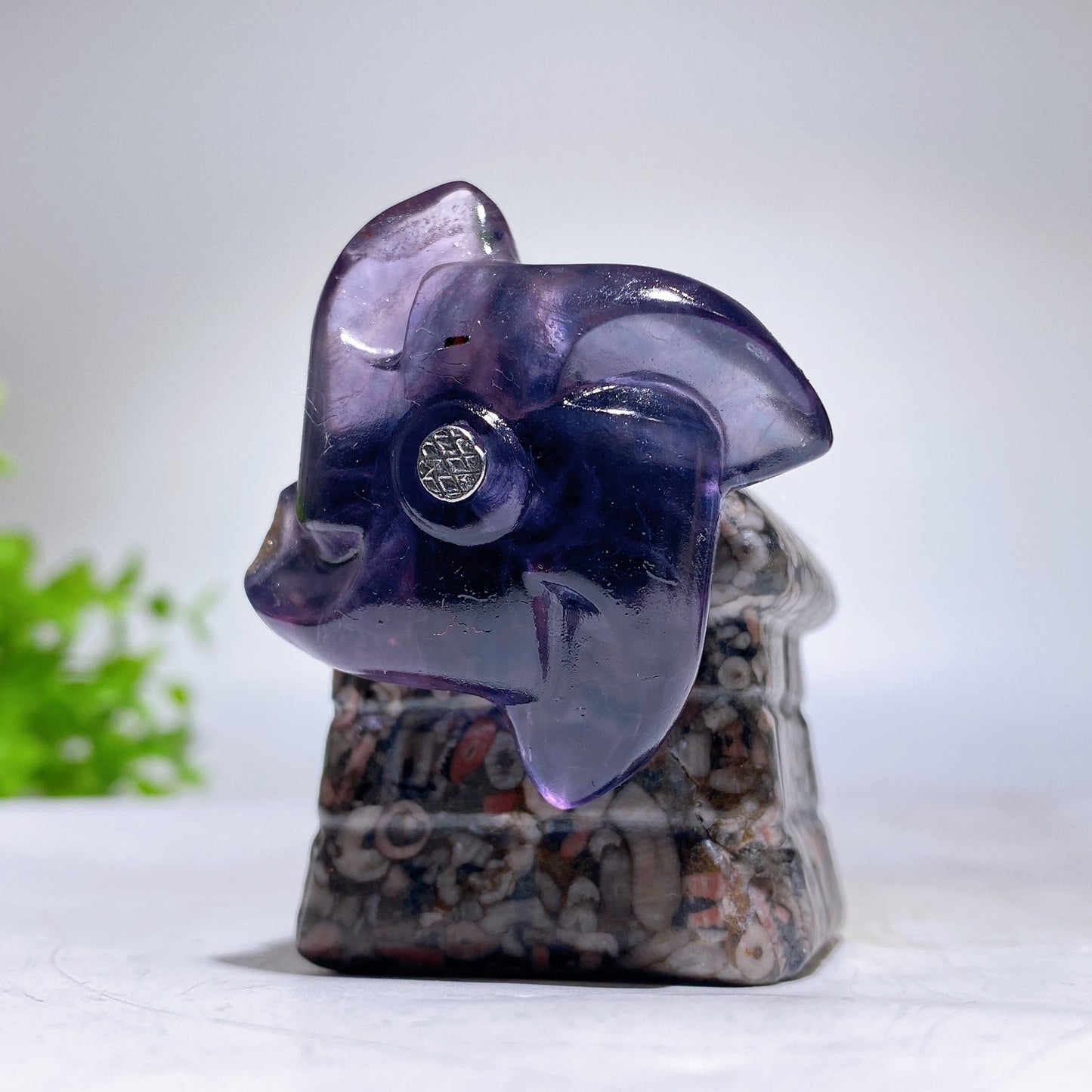 2.0" Crystal Windmill House Carving Crystal Healing Bulk Wholesale