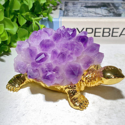 4.3" Amethyst Clusters Tortoise Free Form Bulk Wholesale