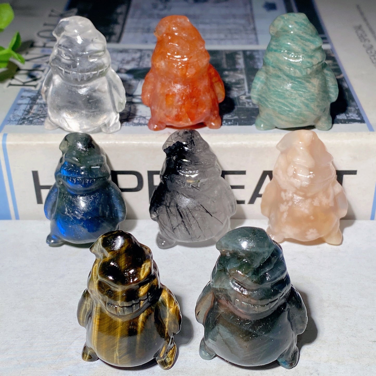 1.4" Mixed Crystal Oogie Boogie Carvings Bulk Wholesale