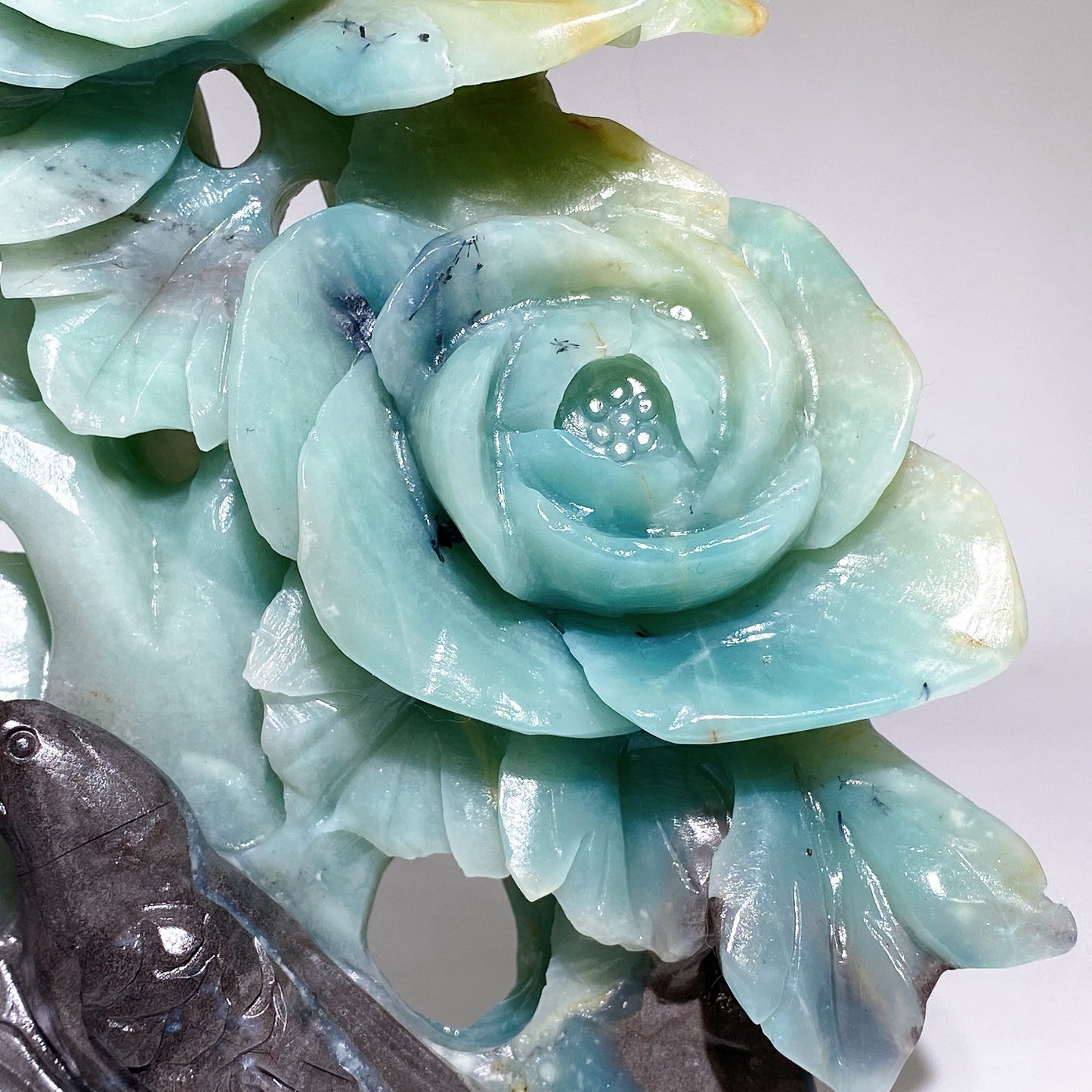Unique Hand Carved Caribbean Calcite Flower Birds Free Form Crystal Healing Bulk Wholesale