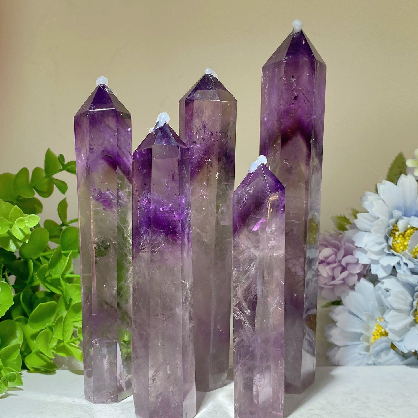 4.0"-8.0" Amethyst Tower Bulk Wholesale