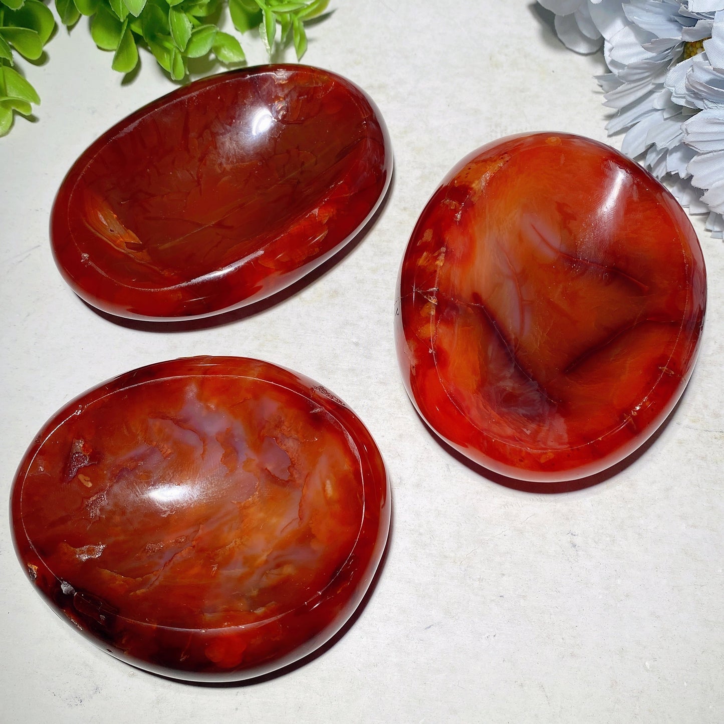 3.3"-3.8" Carnelian Bowl Carvings Bulk Wholesale