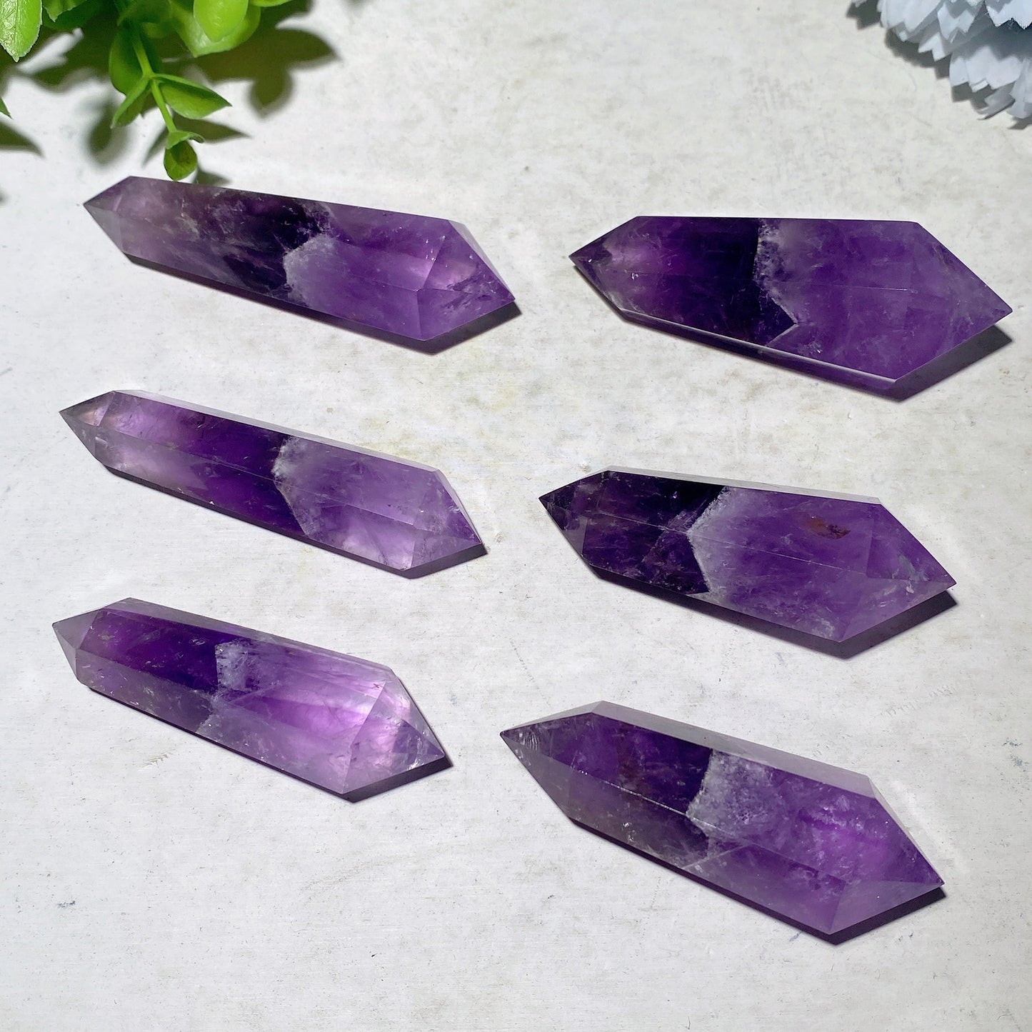 2.0"-2.4" Amethyst DT Points Bulk Wholesale