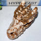 4.6" Chocolate Calcite Dragon Head Carvings Bulk Wholesale