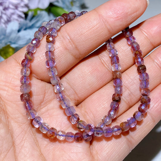 4mm Faceted Cube Crystal Bracelet Crystal Healing Bulk Wholesale