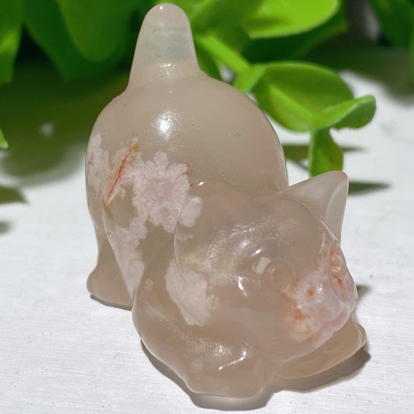 1.2" Mixed Crystal Mini Cat Carvings Bulk Wholesale