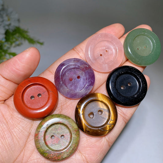 3cm Crystal Button Crystal Healing Bulk Wholesale