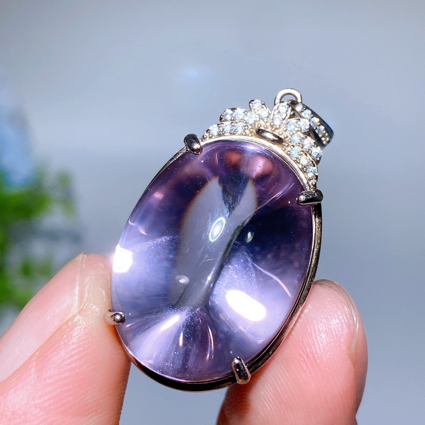 Sterling Silver Crystal Pendant Crystal Healing Bulk Wholesale