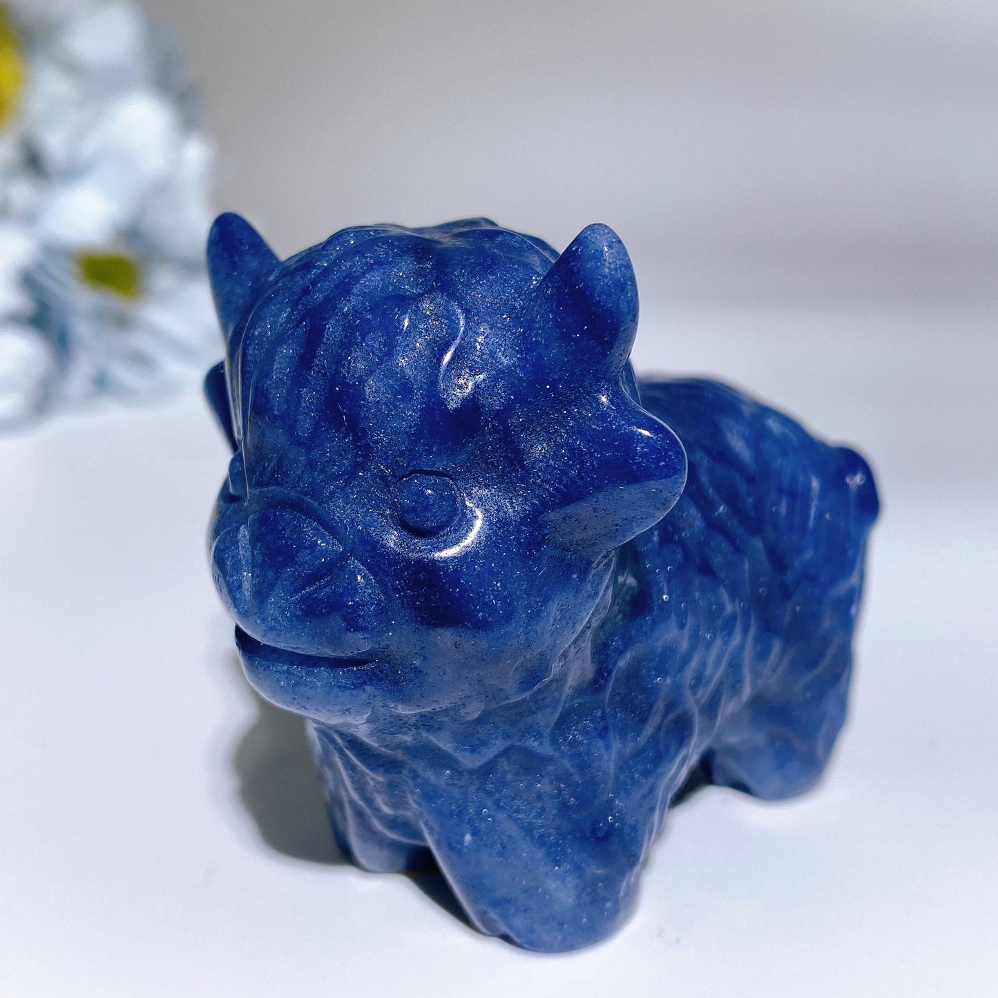 2.3" Crystal Cattle Carving Crystal Healing Bulk Wholesale