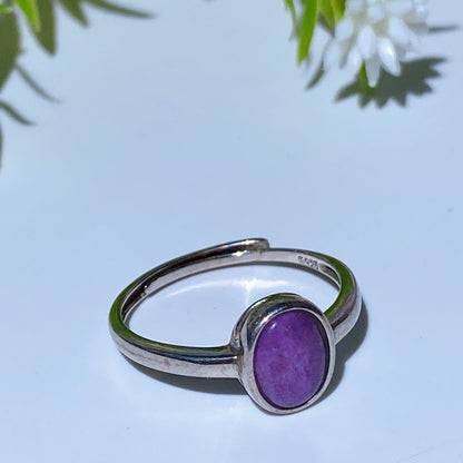 Sterling Silver Sugilite Ring Crystal Healing Bulk Wholesale