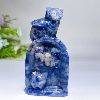 3.3" Crystal Cat Carving Crystal healing Bulk Wholesale